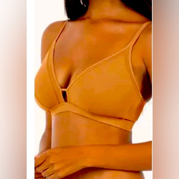 Lively Size 3 36-40 D-DDD Bralettes Set Of 2 Rust Color No Underwire Comfort NWT - Picture 1 of 9